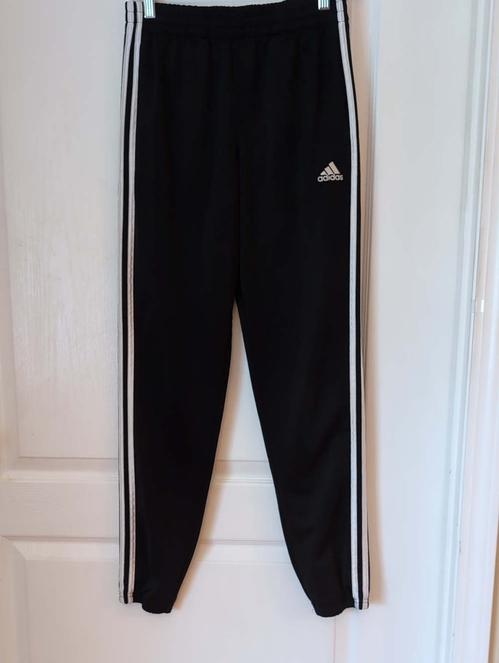 Boys Adidas Black Athletic Joggers. Size Large. 14/16